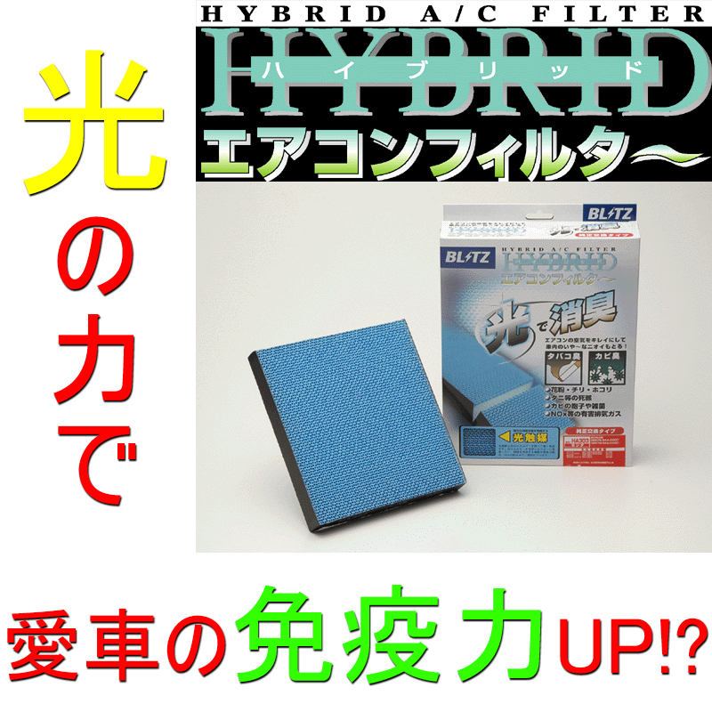 光の力だ 愛車の免疫力も上げたるで 光触媒エアコンフィルター トラスト企画